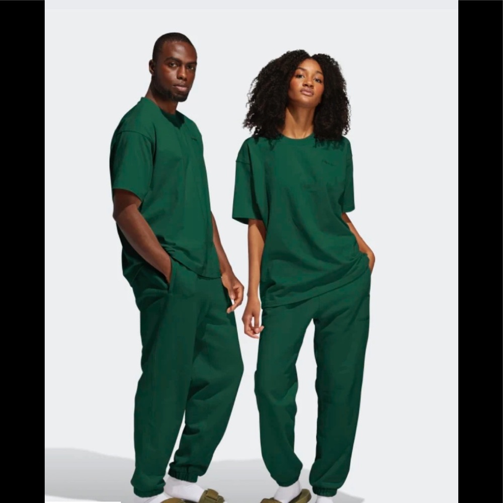 NWT ADIDAS PHARRELL WILLIAMS BASICS SWEAT PANTS (GENDER NEUTRAL) | GREEN | XS